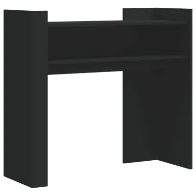konzolna miza - miza ob steni črna 100x35x90 cm inženirski les