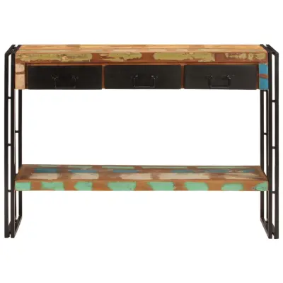 konzolna miza - miza ob steni 110x30x76 cm trden predelan les