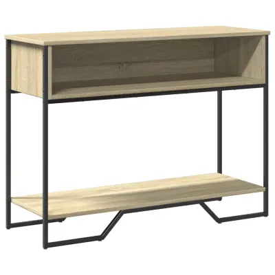 konzolna miza - miza ob steni sonoma hrast 100x35x74,5 cm inženirski les