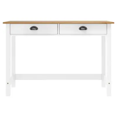 konzolna miza - miza ob steni Hill z 2 predaloma 110x45x74 cm borovina