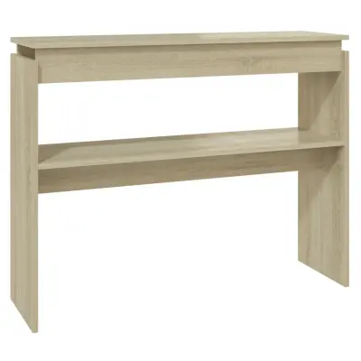 konzolna miza - miza ob steni sonoma hrast 102x30x80 cm iverna plošča