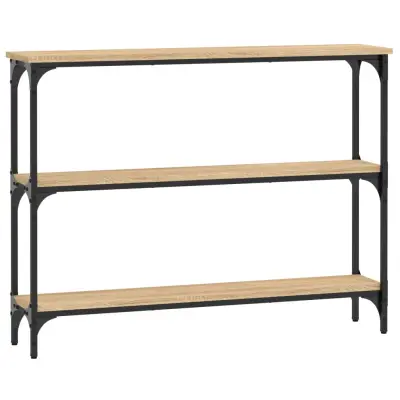 konzolna miza - miza ob steni sonoma hrast 100x22,5x75 cm inženirski les