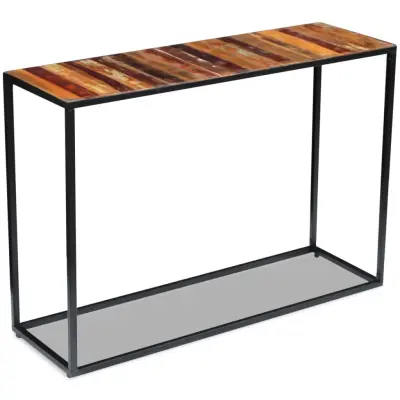 konzolna miza - miza ob steni trden predelan les 110x35x76 cm