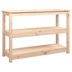 konzolna miza - miza ob steni 110x40x74 cm trdna borovina