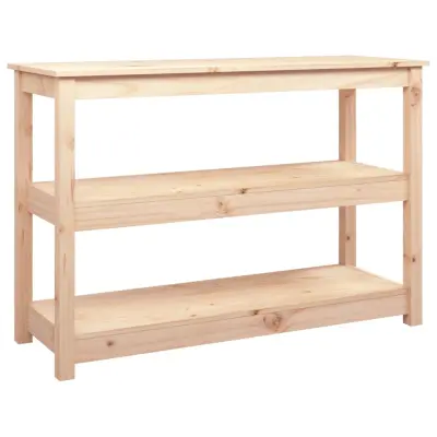 konzolna miza - miza ob steni 110x40x74 cm trdna borovina