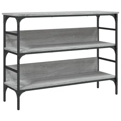 Konzolna mizica - miza ob steni siva sonoma 100x32x75 cm inženirski les