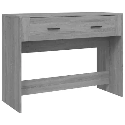 Konzolna mizica - miza ob steni siva sonoma 100x39x75 cm inženirski les