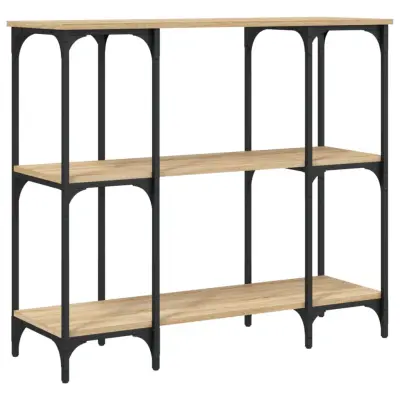 Konzolna mizica - miza ob steni sonoma hrast 102x35x90 cm inženirski les
