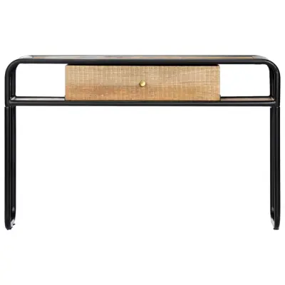 konzolna miza - miza ob steni 118x30x75 cm trden mangov les