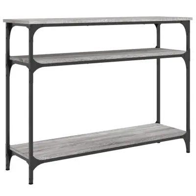 Konzolna mizica - miza ob steni siva sonoma 100x29x75 cm inženirski les