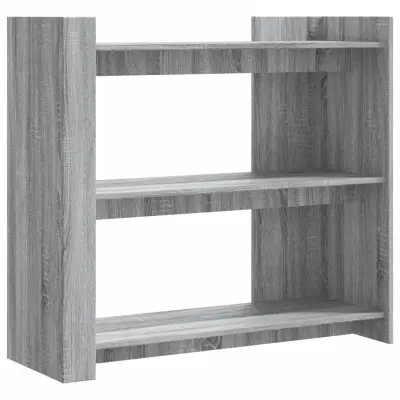 konzolna miza - miza ob steni siva sonoma 100x35x90 cm inženirski les