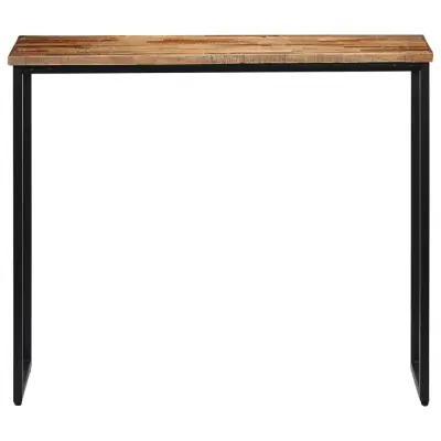 konzolna miza - miza ob steni iz trdne predelane tikovine 90x30x76 cm