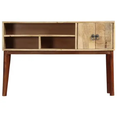 konzolna miza - miza ob steni 115x30x76 cm trden robusten mangov les