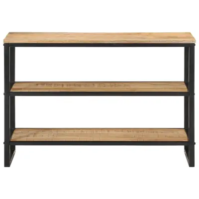 konzolna miza - miza ob steni 100x35x70 cm trden neobdelan mangov les