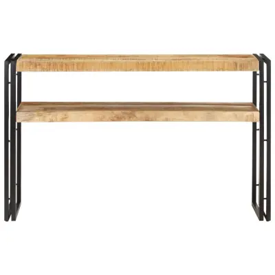 konzolna miza - miza ob steni 120x30x75 cm robusten mangov les