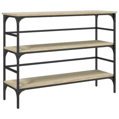 Konzolna mizica - miza ob steni sonoma hrast 100x32x75 cm inženirski les