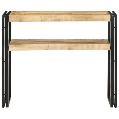 konzolna miza - miza ob steni 90x30x75 cm robusten mangov les