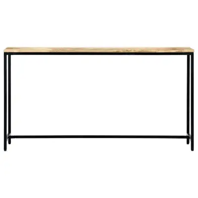 konzolna miza - miza ob steni 140x35x76 cm trden robusten mangov les