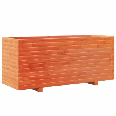 Vrtno cvetlično korito - Lonček za rože voščeno 110x40x49,5 cm trdna borovina