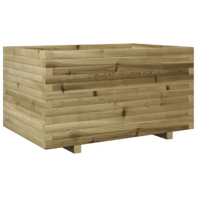 Vrtno cvetlično korito - Lonček za rože 90x60x49,5 cm impregnirana borovina