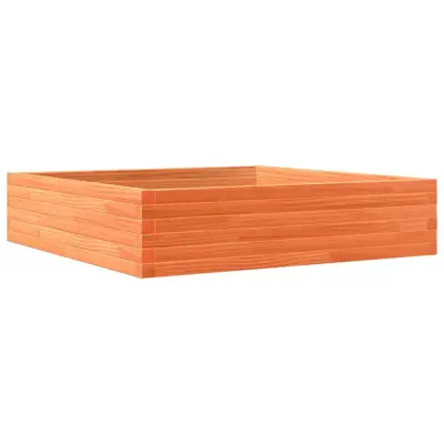 Vrtno cvetlično korito - Lonček za rože voščeno rjavo 100x100x23 cm borovina
