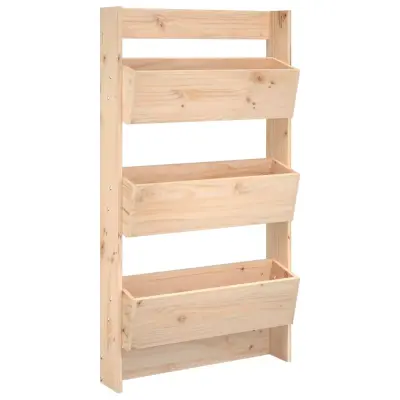 Stenska korita 3-nadstropna 60x18,5x110 cm trdna borovina