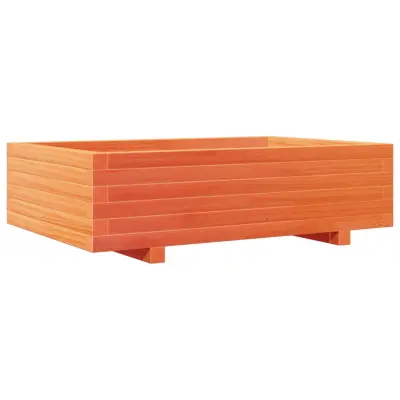 Vrtno cvetlično korito - Lonček za rože vošč. rjavo 90x60x26,5 cm trdna borovina