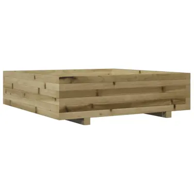 Vrtno cvetlično korito - Lonček za rože 90x90x26,5 cm impregnirana borovina