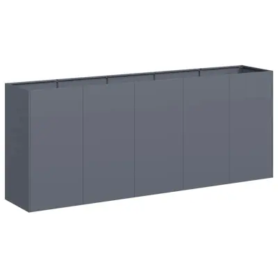Cvetlični Lonec - Sadilnik Anthracite 200x40x80 cm Hladno valjano jeklo