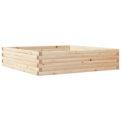 Vrtno cvetlično korito - Lonček za rože 100x100x23 cm trdna borovina