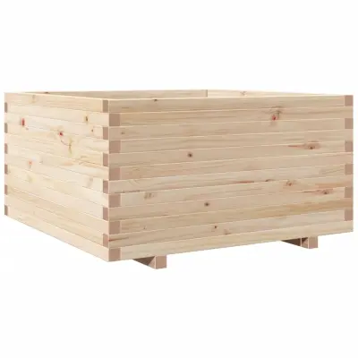 Vrtno cvetlično korito - Lonček za rože 90x90x49,5 cm trdna borovina