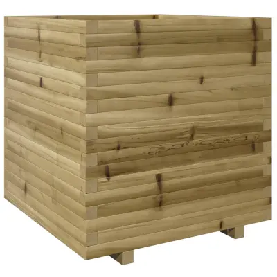 Vrtno cvetlično korito - Lonček za rože 70x70x72,5 cm impregnirana borovina