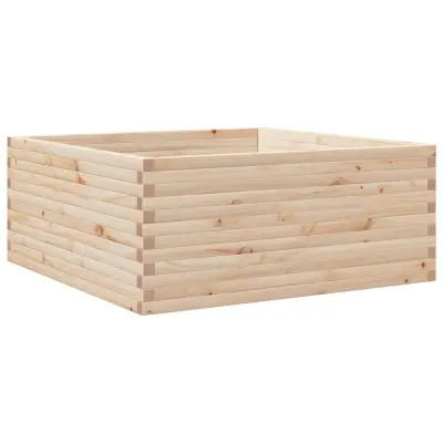 Vrtno cvetlično korito - Lonček za rože 110x110x46 cm trdna borovina