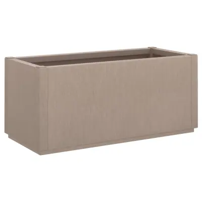 Vrtno cvetlično korito - Lonček za rože svetlo rjavo 80x36x35 cm PP