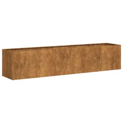 Cvetlični Lonec - Planter Rusty 200x40x40 cm Vremensko odporno jeklo