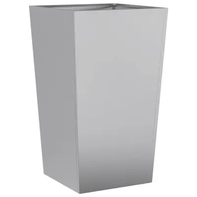 Vrtno korito - Lonček za rože 45x45x75 cm pocinkano jeklo