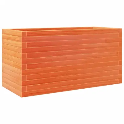 Vrtno cvetlično korito - Lonček za rože voščeno 90x40x45,5 cm trdna borovina