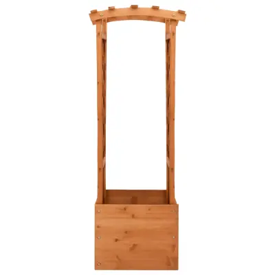 Cvetlično korito - Lonček za rože z mrežo in obokom 49x39x130 cm les jelke