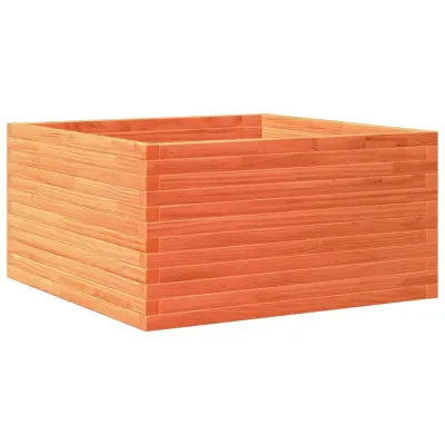 Vrtno cvetlično korito - Lonček za rože voščeno rjavo 90x90x46 cm trdna borovina