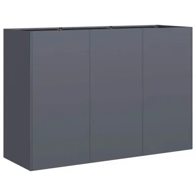 Cvetlični Lonec - Sadilnik Antracit 120x40x80 cm Hladno valjano jeklo