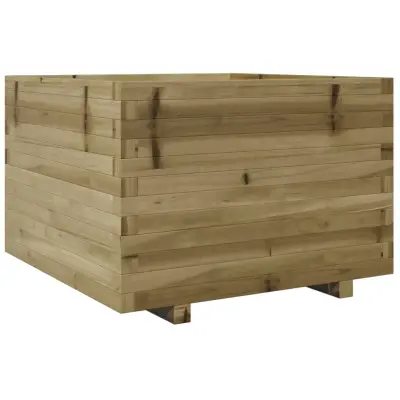 Vrtno cvetlično korito - Lonček za rože 70x70x49,5 cm impregnirana borovina