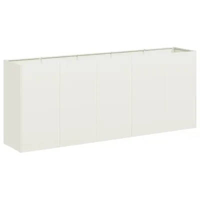 Cvetlični Lonec - Sadilnik White 200x40x80 cm Hladno valjano jeklo