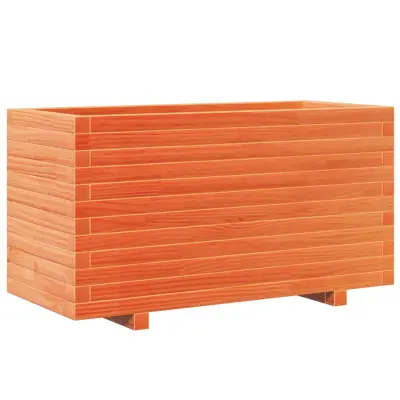 Vrtno cvetlično korito - Lonček za rože voščeno 90x40x49,5 cm trdna borovina