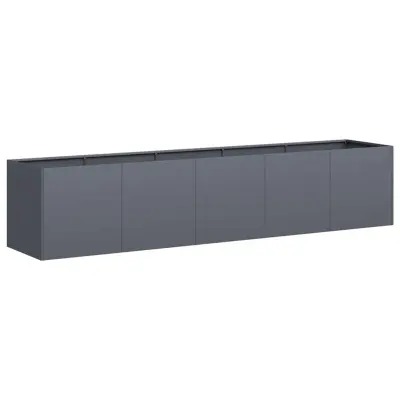 Cvetlični Lonec - Sadilnik Anthracite 200x40x40 cm Hladno valjano jeklo