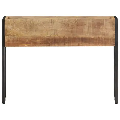 Cvetlično korito - Lonček za rože 90x20x68 cm robusten mangov les