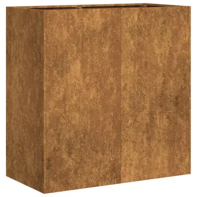 Cvetlični Lonec - Planter Rusty 80x40x80 cm Vremensko odporno jeklo