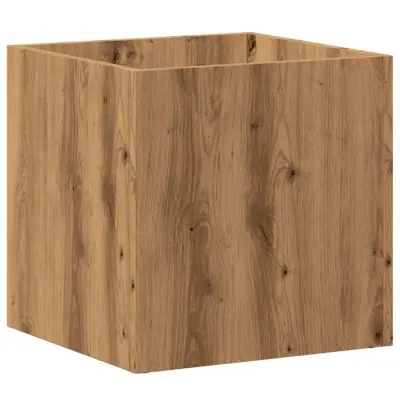 Cvetlično korito - Lonček za rože artisan hrast 40x40x40 cm inženirski les