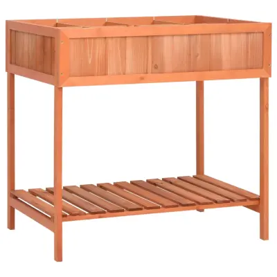 Cvetlično korito - Lonček za rože za zelišča 80x60x80 cm trden les jelke