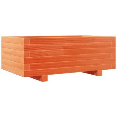 Vrtno cvetlično korito - Lonček za rože vošč. rjavo 70x40x26,5 cm trdna borovina
