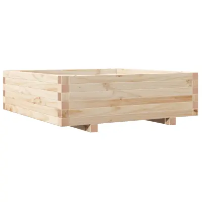 Vrtno cvetlično korito - Lonček za rože 80x80x26,5 cm trdna borovina